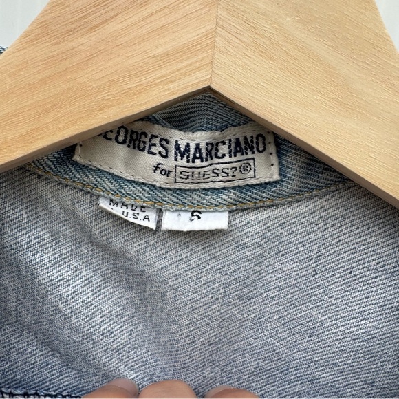 Vintage Guess by Georges Marciano Blue Jean Jacket size small - Picture 5 of 8